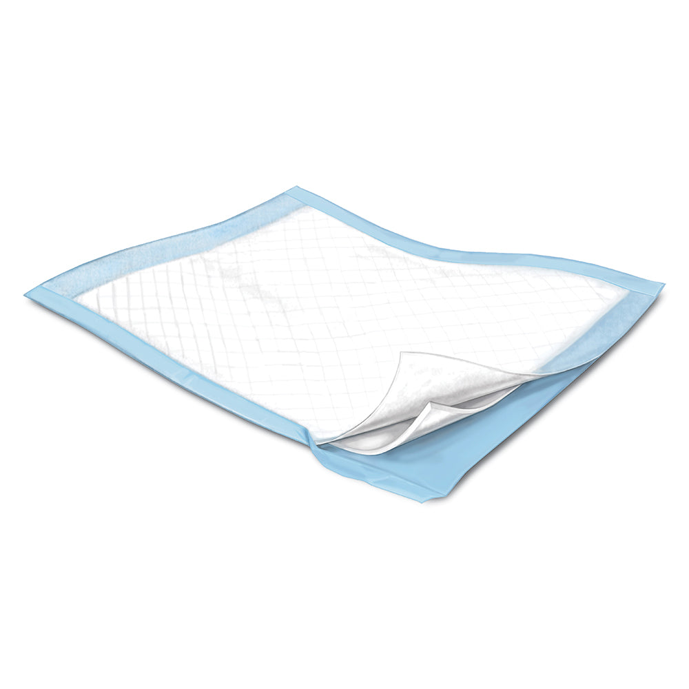 Kendall Covidien Tendersorb Disposable Blue Underpads - 17" x 24"