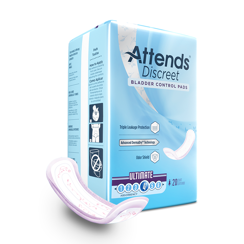 Attends Discreet Bladder Control Pads