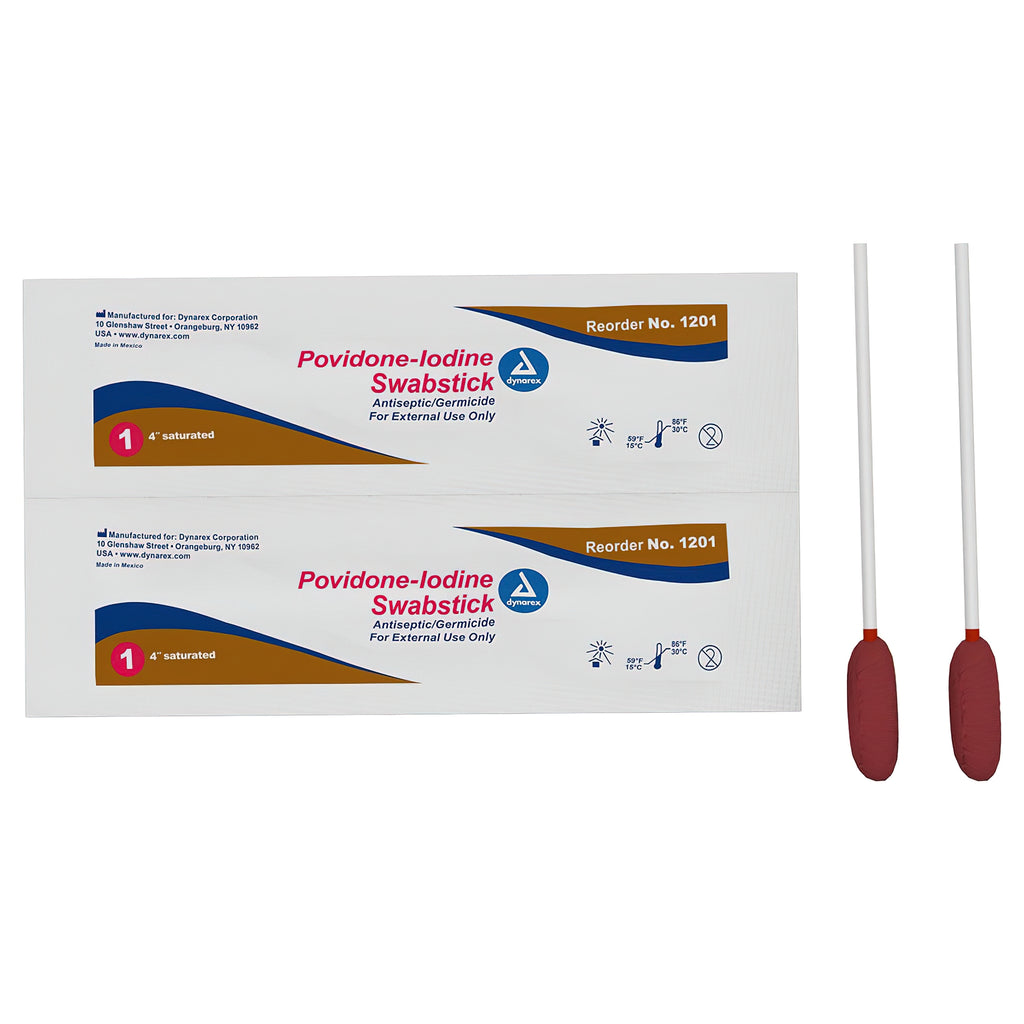 Dynarex Povidone-Iodine Swabsticks