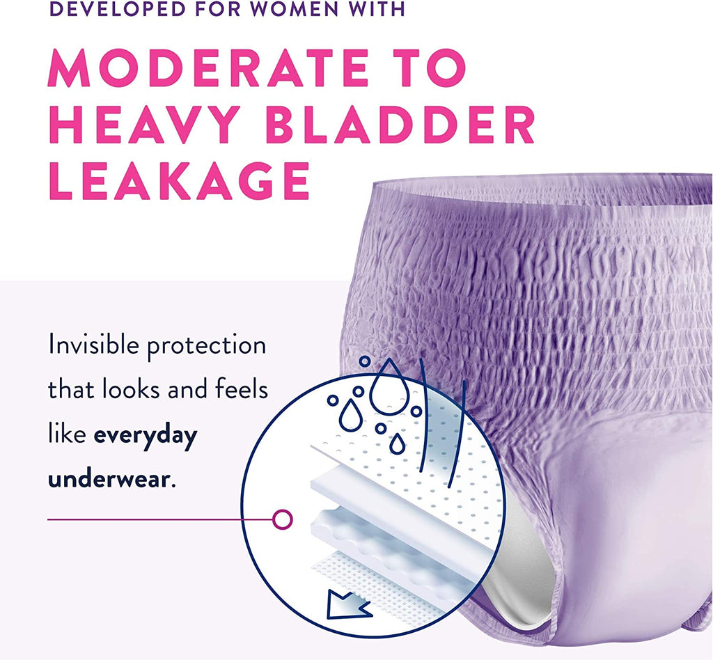 Prevail for Women Protective Underwear - Maximum Absorbency - Lavender