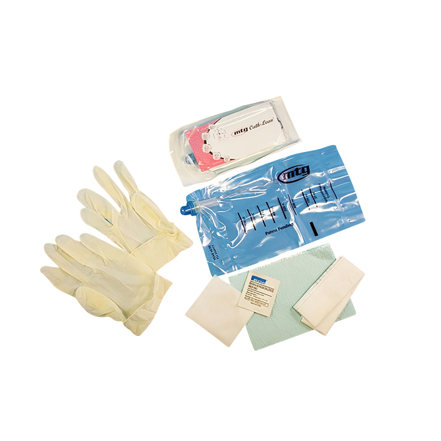 MTG Cath-Lean Closed System Catheter Kit with Insertion Supplies - Straight Tip - Female