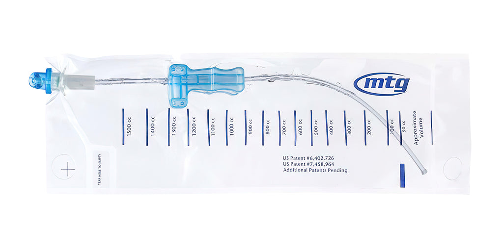 MTG EZ-Gripper Closed System Catheter - Straight Tip - Male