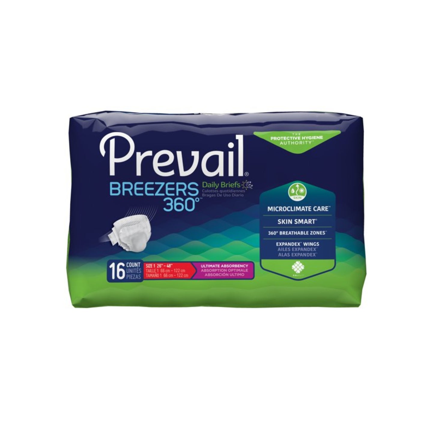 Prevail Breezers 360 Briefs - Ultimate Absorbency