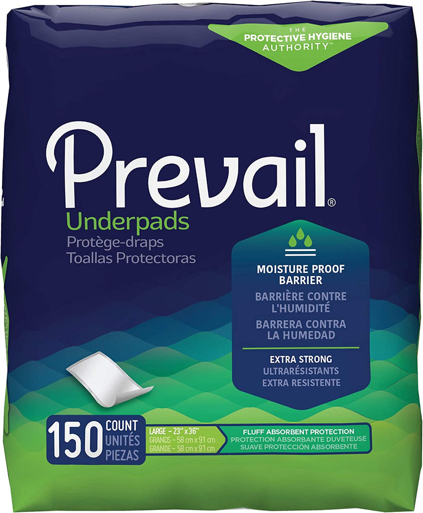 Prevail Disposable Underpads (Chux) for Surface Protection