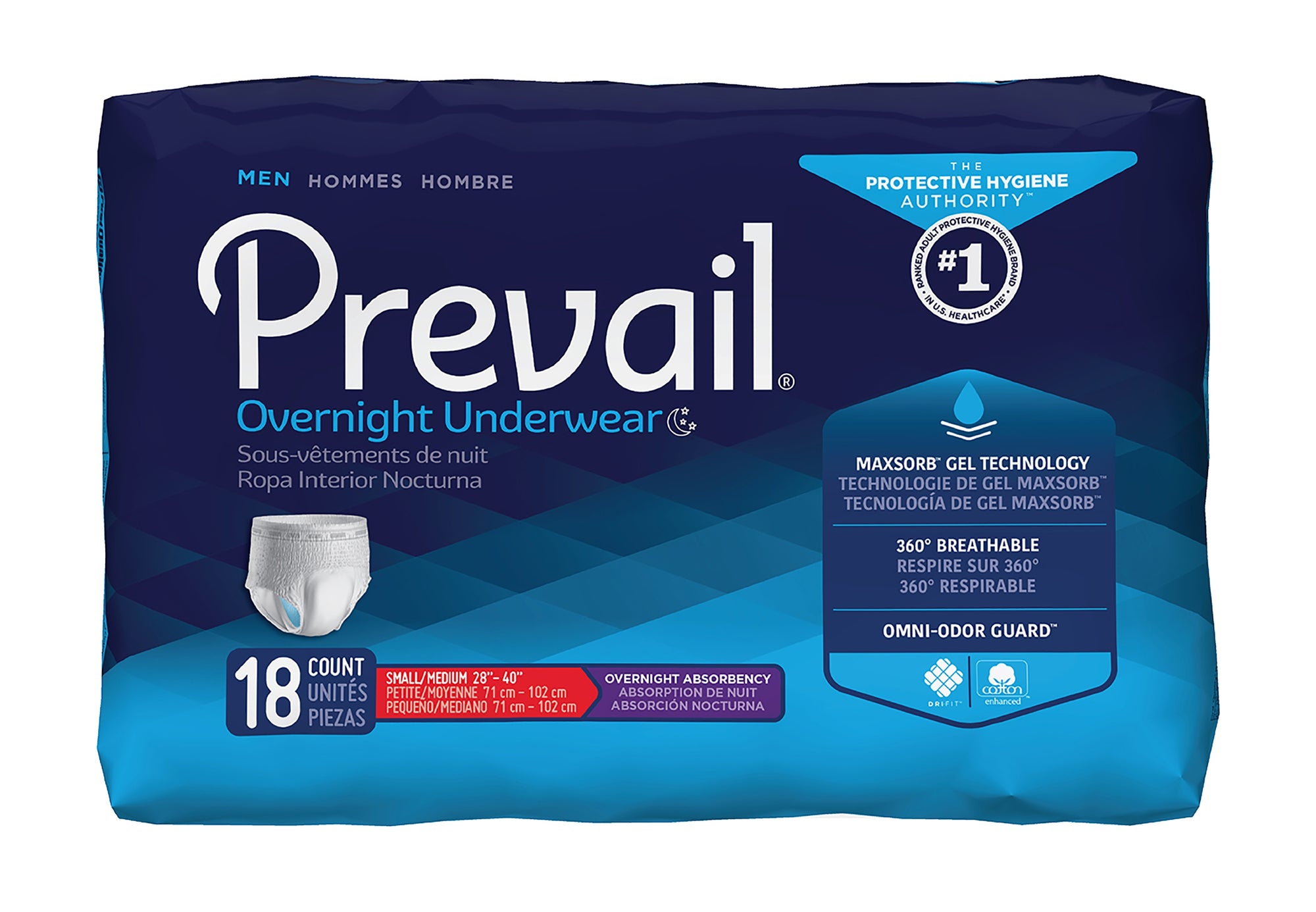 Prevail Nu Fit Daily Briefs 18 Pack Large 45 To 68 Maximum Absorbency