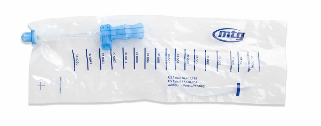 MTG EZ-Gripper Closed System Catheter - Straight Tip - Male