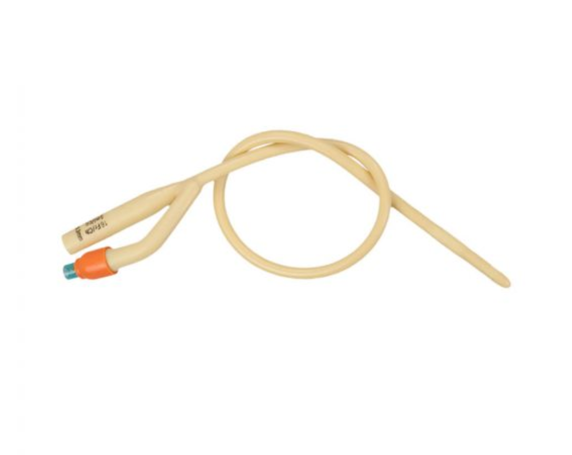 Amsino AMSure 2-Way Silicone Coated Latex Foley Catheter - 5cc Balloon