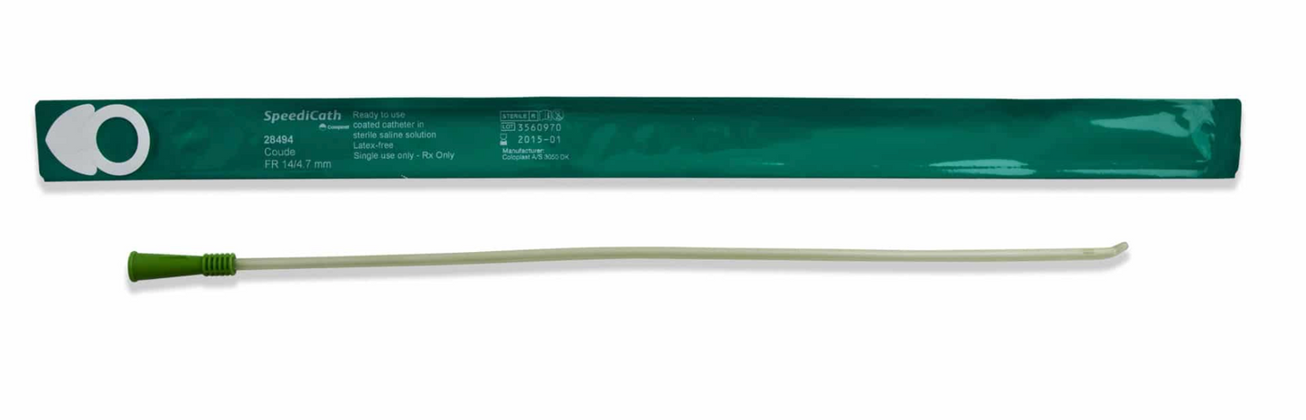 Coloplast SpeediCath Tapered Coude Tip Intermittent Catheter - Male