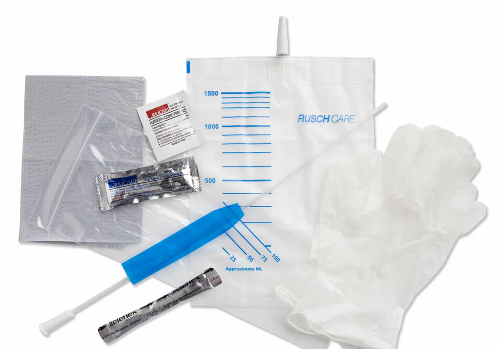 Rusch FloCath Quick™ Hydrophilic Straight Tip Intermittent Catheter Kit - Male