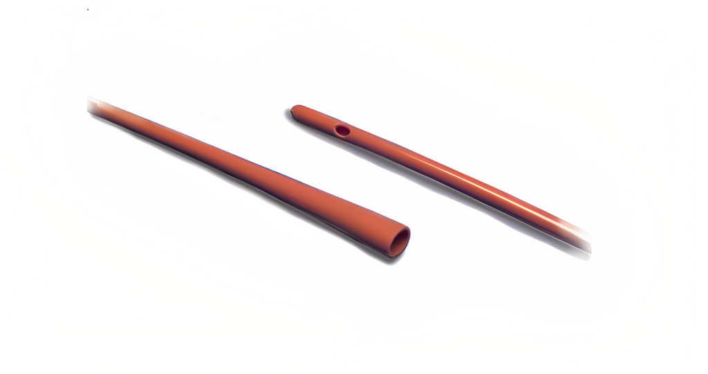 Kendall Dover Rob-Nel Red Rubber PVC Catheter