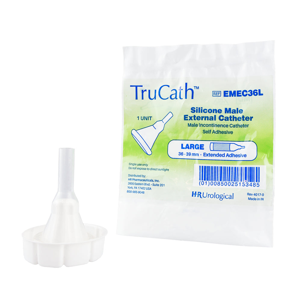 HR TruCath Extended Adhesive Male External Condom Catheter