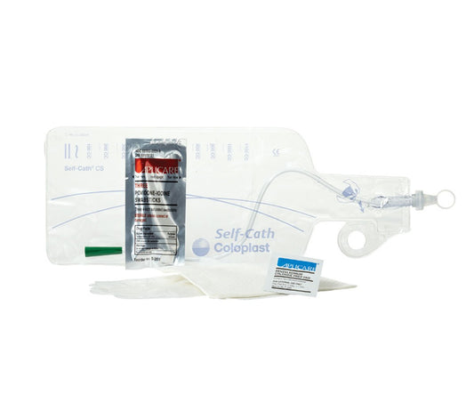 Coloplast Self Cath Closed System with Insertion Supplies - Olive Coude Tip