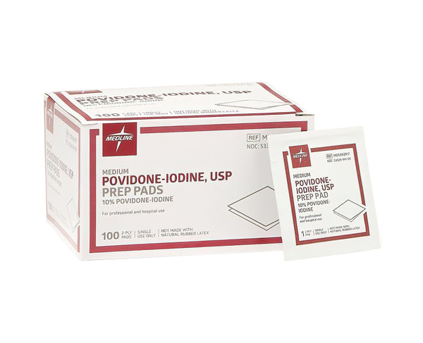 Medline Povidone-Iodine PVP Prep Solutions - 16 oz. Bottle